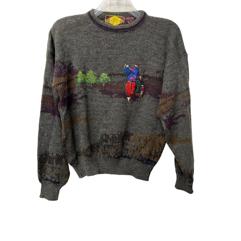 Vintage Astra Sweater Golf Lover Sustainable Gift